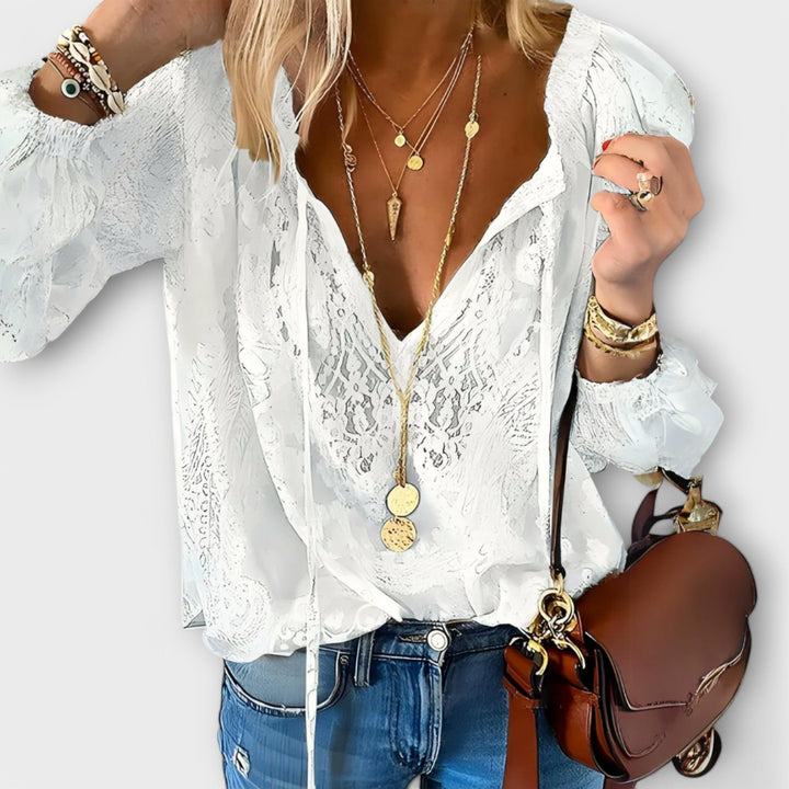 Harper – Embroidered Boho Blouse for Summer Days