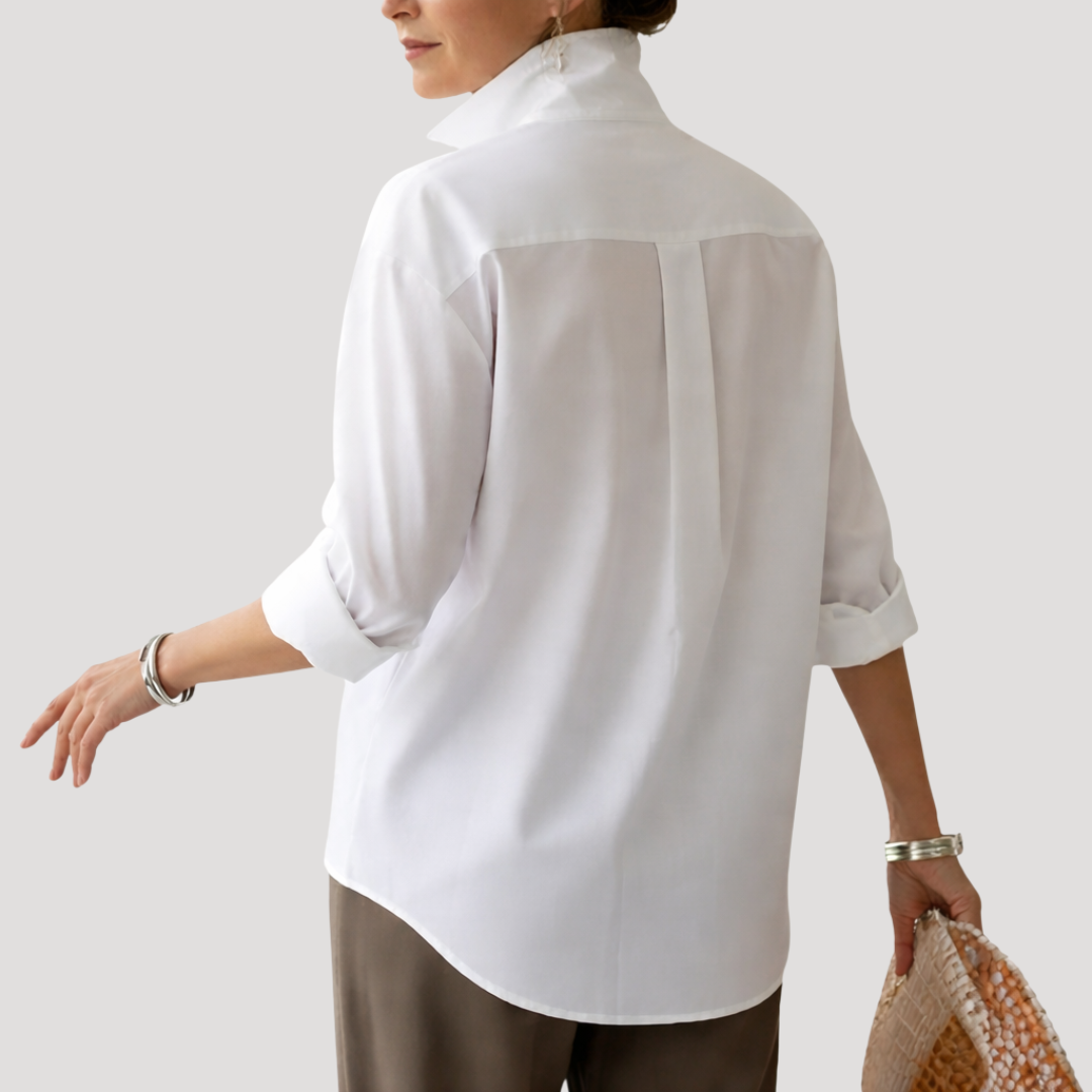 Lydia – Statement Button Blouse Relaxed Fit