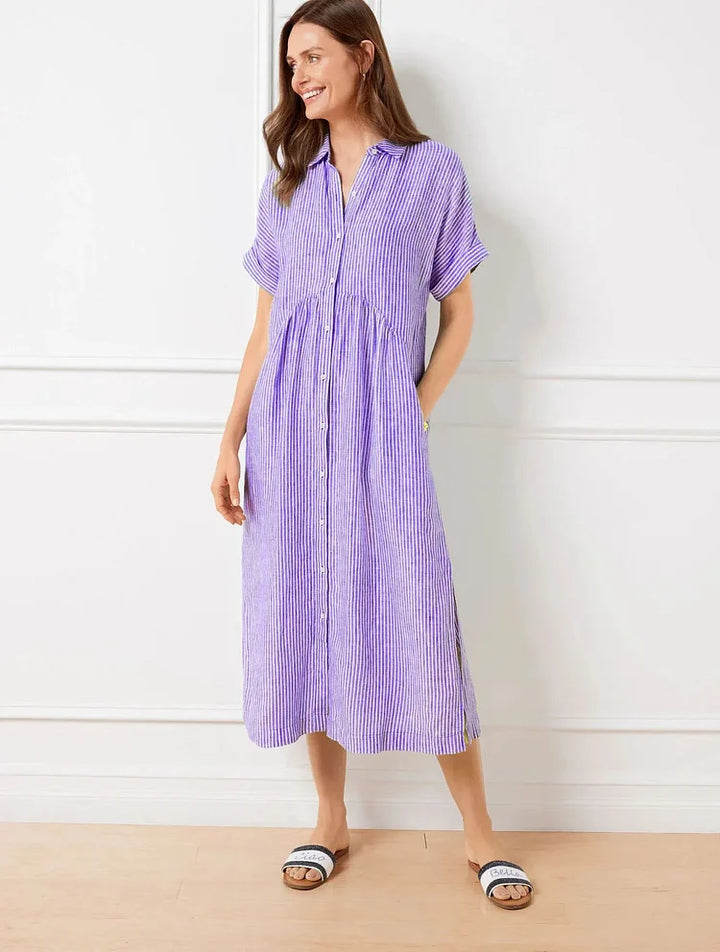 Ivy – Button-Up Casual Shirt Dress