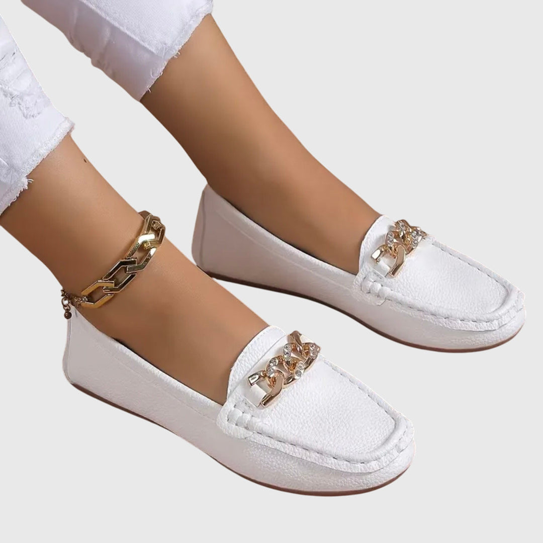 Ruby – Polished Slip-On Loafers