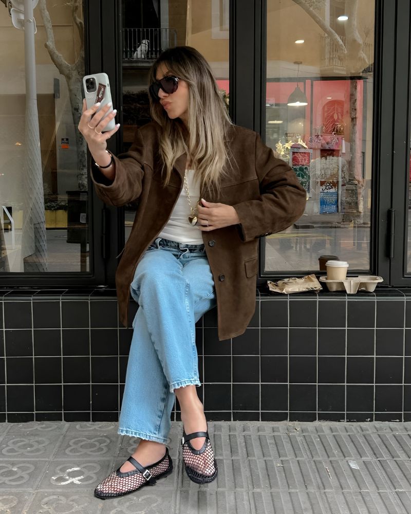 Esme – Suede-Look Cropped Jacket for Women