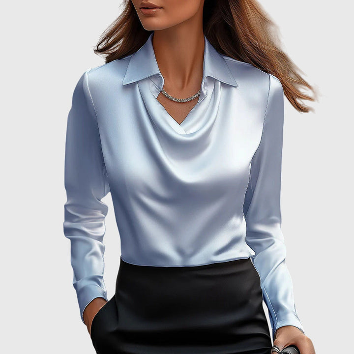 Madison – Pleated Blouse for a Polished, Professional Look