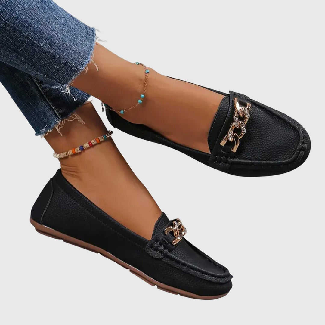 Ruby – Polished Slip-On Loafers