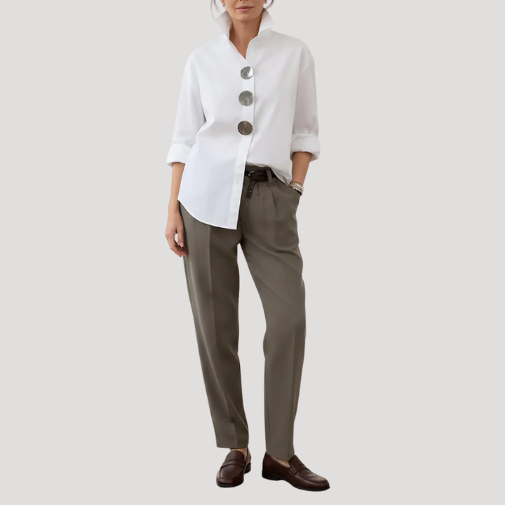 Lydia – Statement Button Blouse Relaxed Fit
