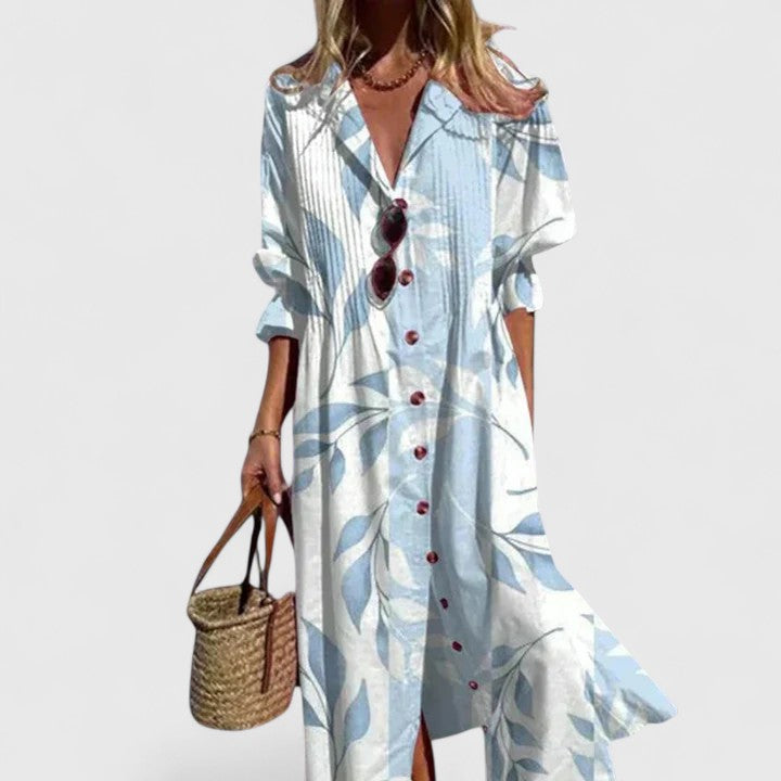 Maya – Elegant Summer Printed Boho Dress