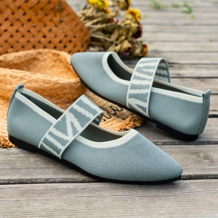 Cora – Pointed Toe Mary Jane Ballet Flats