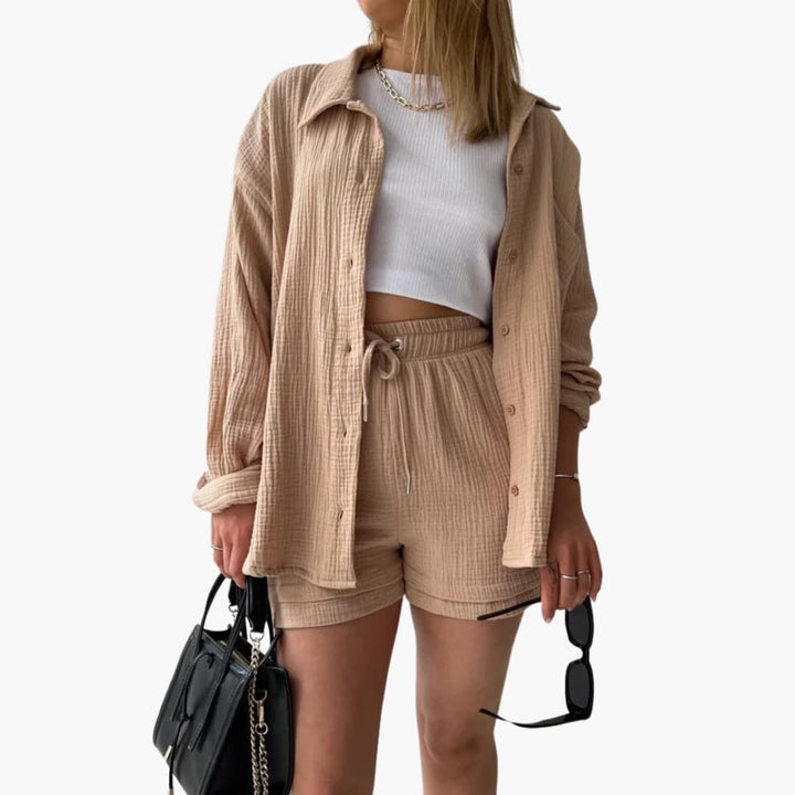 Sharon – Chic Two-Piece Set with Relaxed Summer Silhouette
