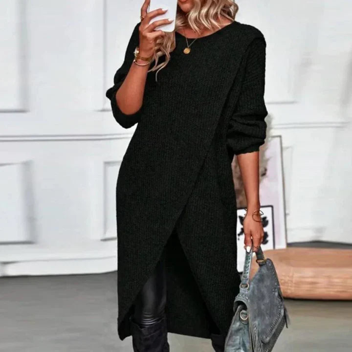 Mona – Ribbed Sweater Dress for Women
