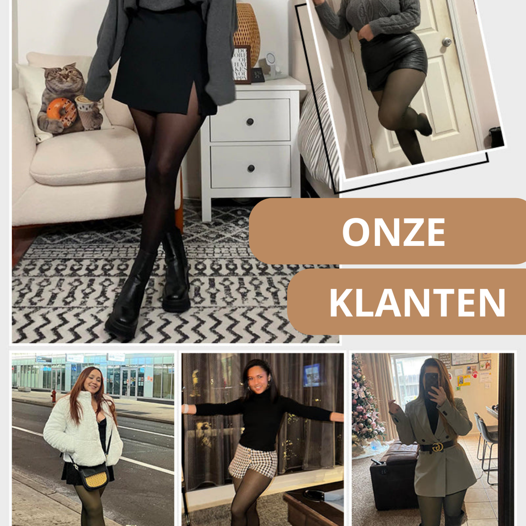 Eleonora – Sheer-Look Plush-Lined Leggings for Women