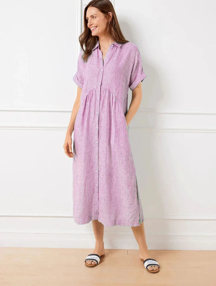 Ivy – Button-Up Casual Shirt Dress
