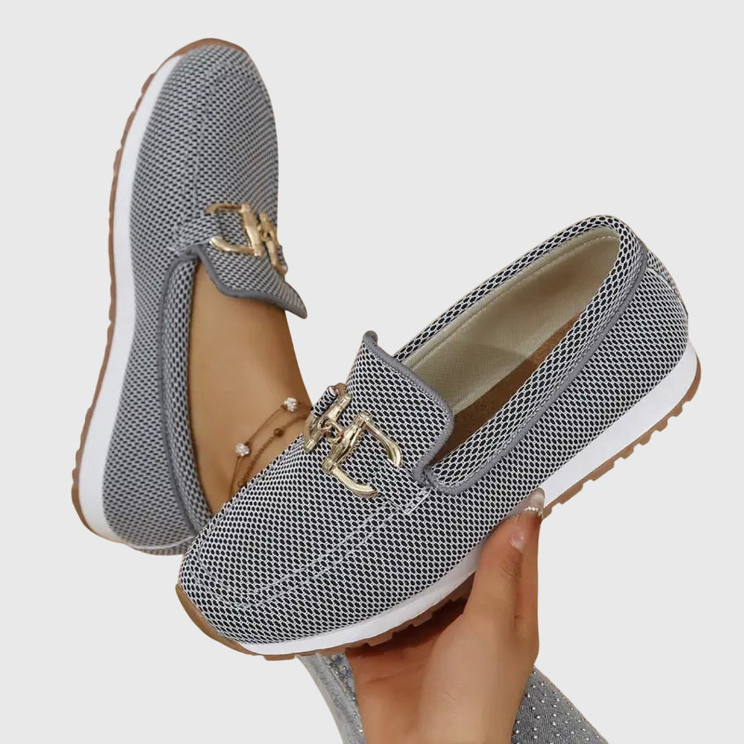 Sloane – Elegant Loafers with Gold Horsebit Detail