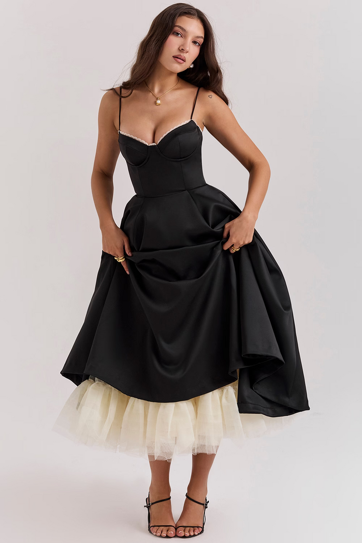 Bianca – Fit-and-Flare Midi Dress for Wedding Guest