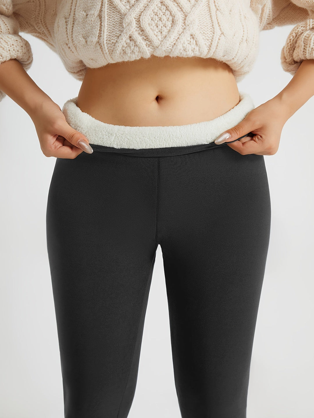 Nerissa – Brushed Plush-Lined Leggings for Women