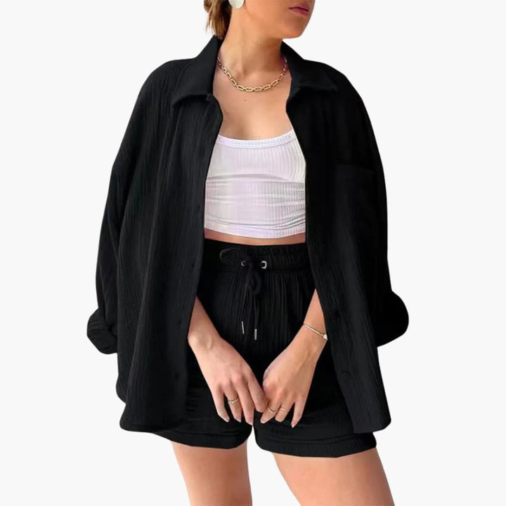 Sharon – Chic Two-Piece Set with Relaxed Summer Silhouette