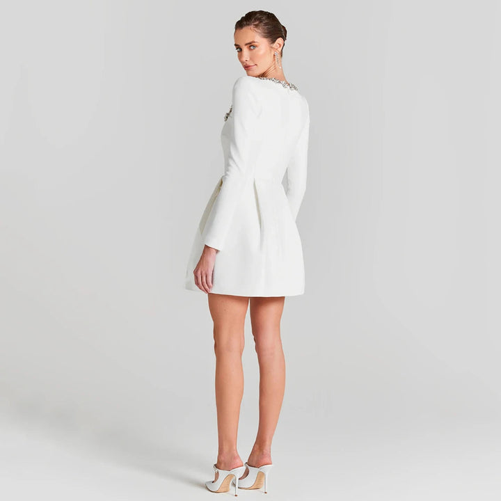 Nessa – Crystal-Trim Mini Dress for Women