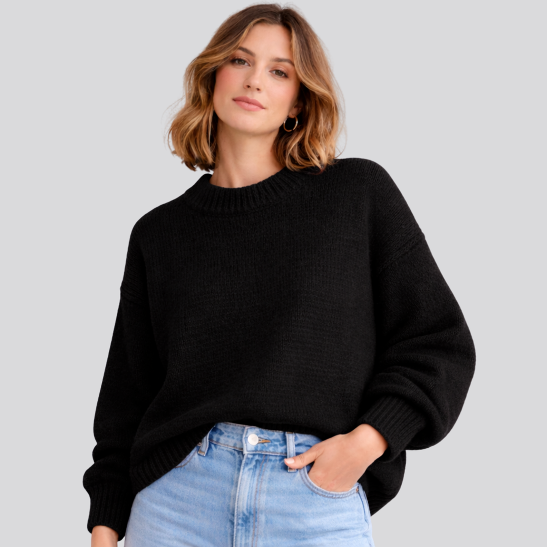 Georgiana – Mock Neck Oversized Sweater for Women