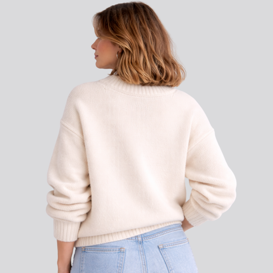 Georgiana – Mock Neck Oversized Sweater for Women