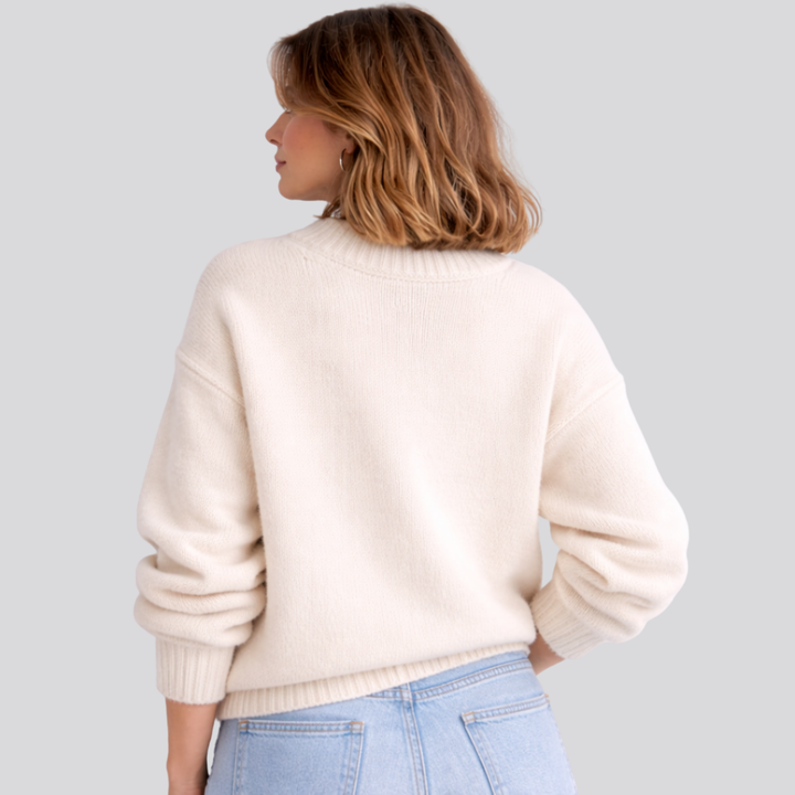 Georgiana – Mock Neck Oversized Sweater for Women