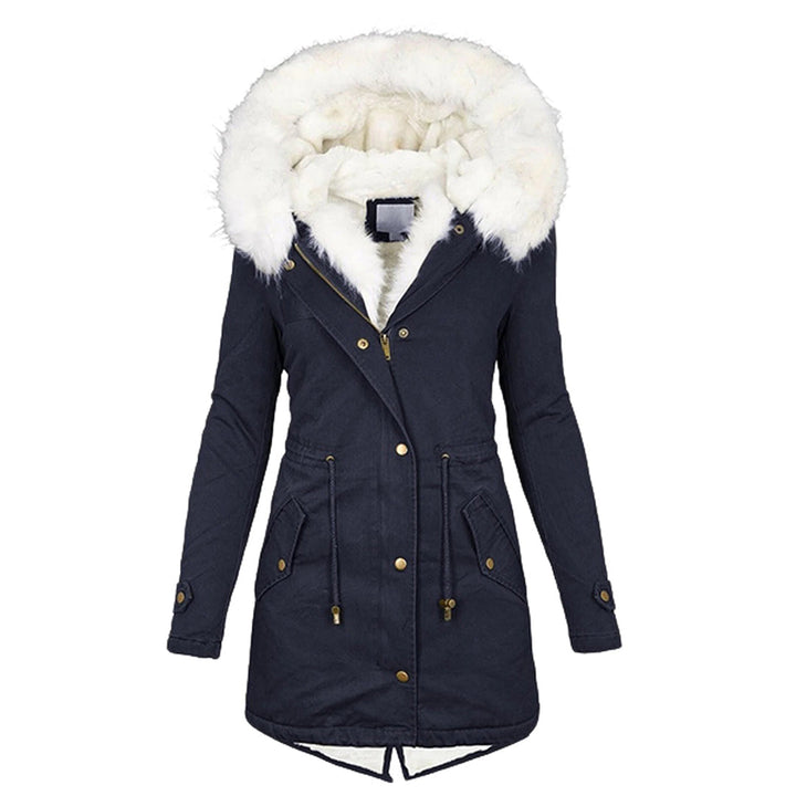 Selma – Fur-Look Collar Parka Coat for Women
