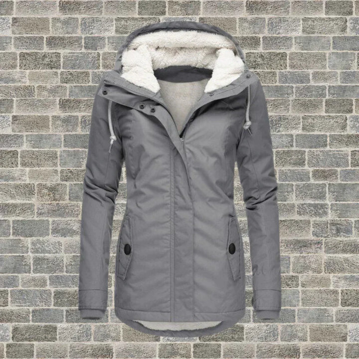 Selina – Sherpa-Lined Hooded Parka Coat for Women