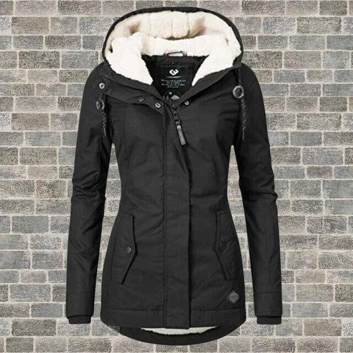 Selina – Sherpa-Lined Hooded Parka Coat for Women