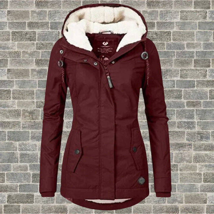 Selina – Sherpa-Lined Hooded Parka Coat for Women