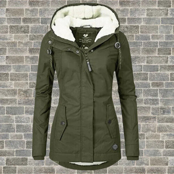 Selina – Sherpa-Lined Hooded Parka Coat for Women