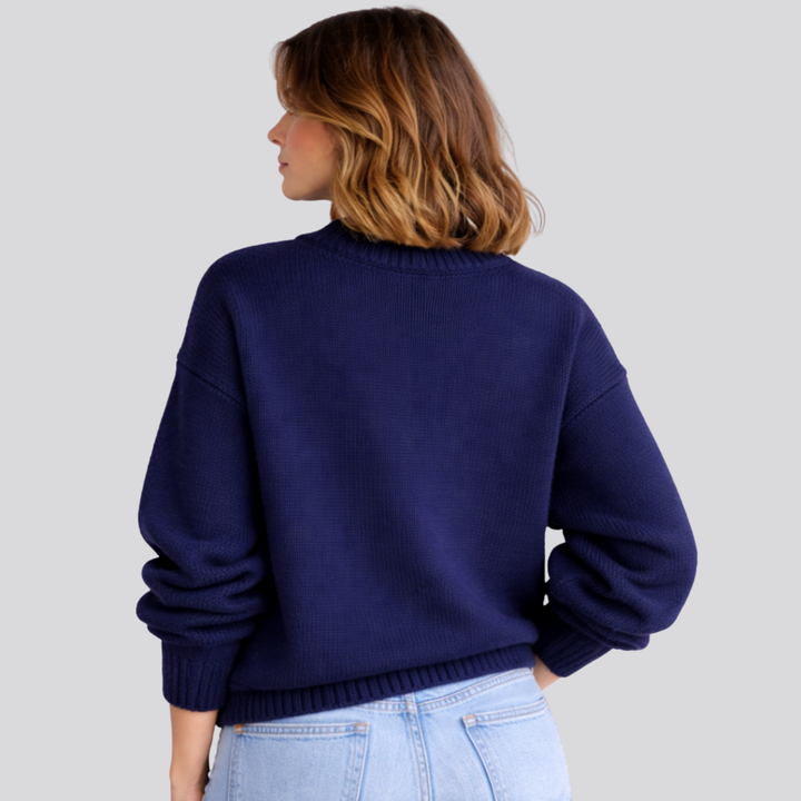 Georgiana – Mock Neck Oversized Sweater for Women