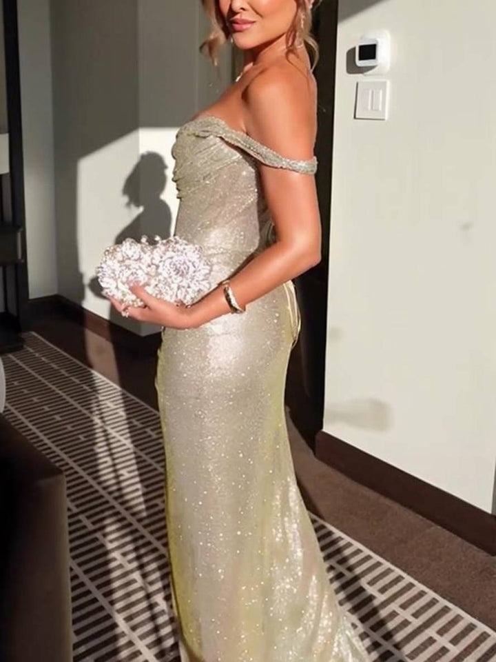 Autumn – Sequined Mermaid Gown for Wedding Guest