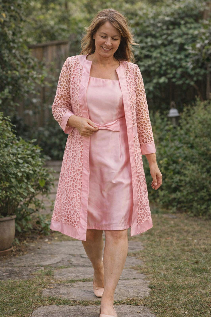 Catalina – Two-Piece Occasion Dress with Tie Belt