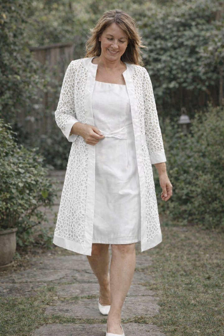 Catalina – Two-Piece Occasion Dress with Tie Belt