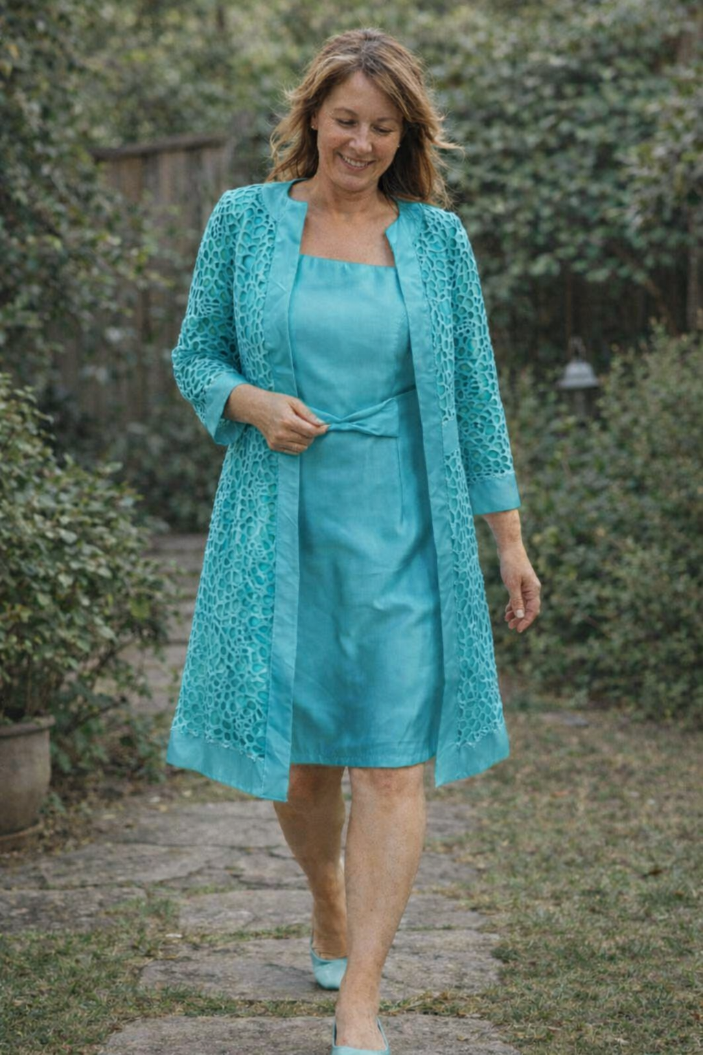 Catalina – Two-Piece Occasion Dress with Tie Belt