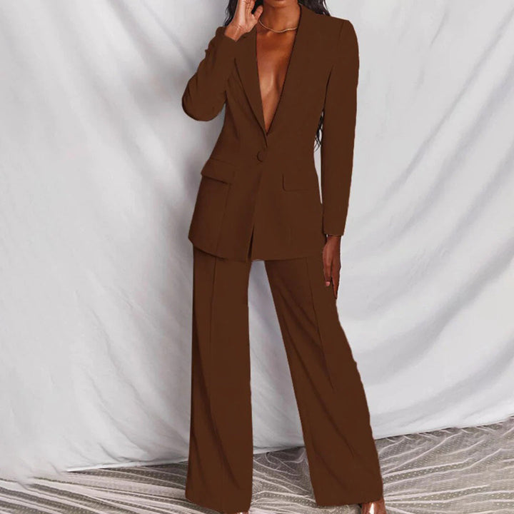 Lila – Tailored Blazer and Wide-Leg Trouser Suit Set