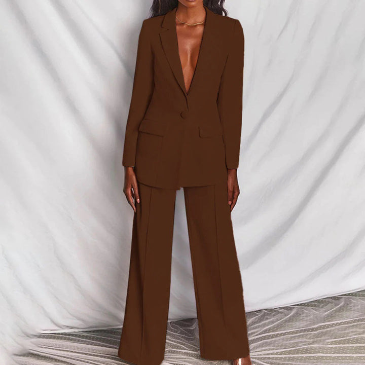 Lila – Tailored Blazer and Wide-Leg Trouser Suit Set