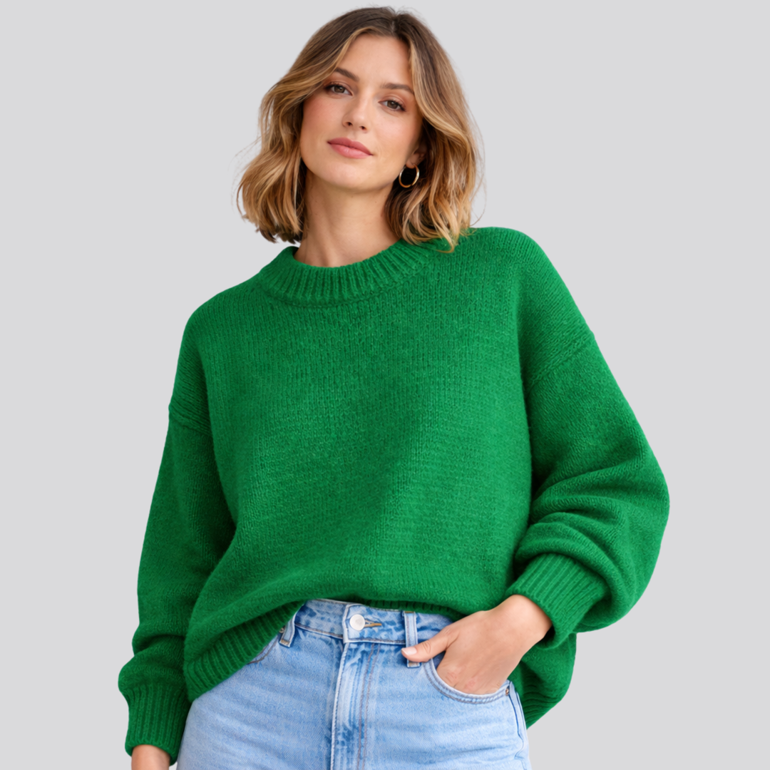Georgiana – Mock Neck Oversized Sweater for Women
