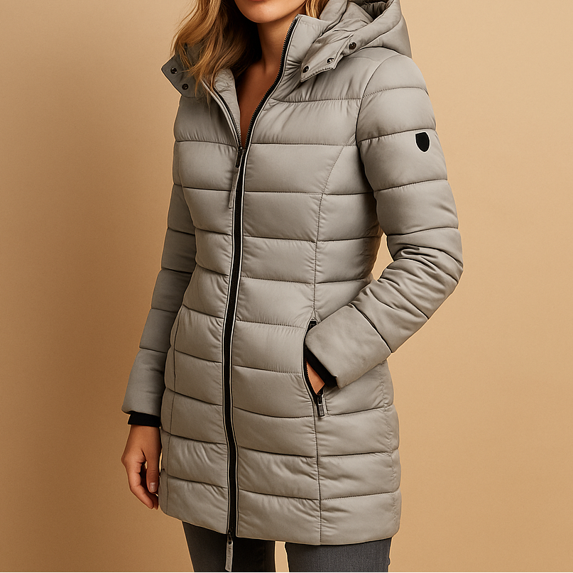 Heloise – Channel-Quilted Hooded Puffer Jacket for Women