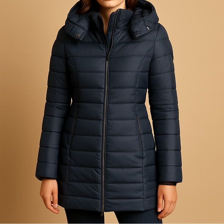 Heloise – Channel-Quilted Hooded Puffer Jacket for Women