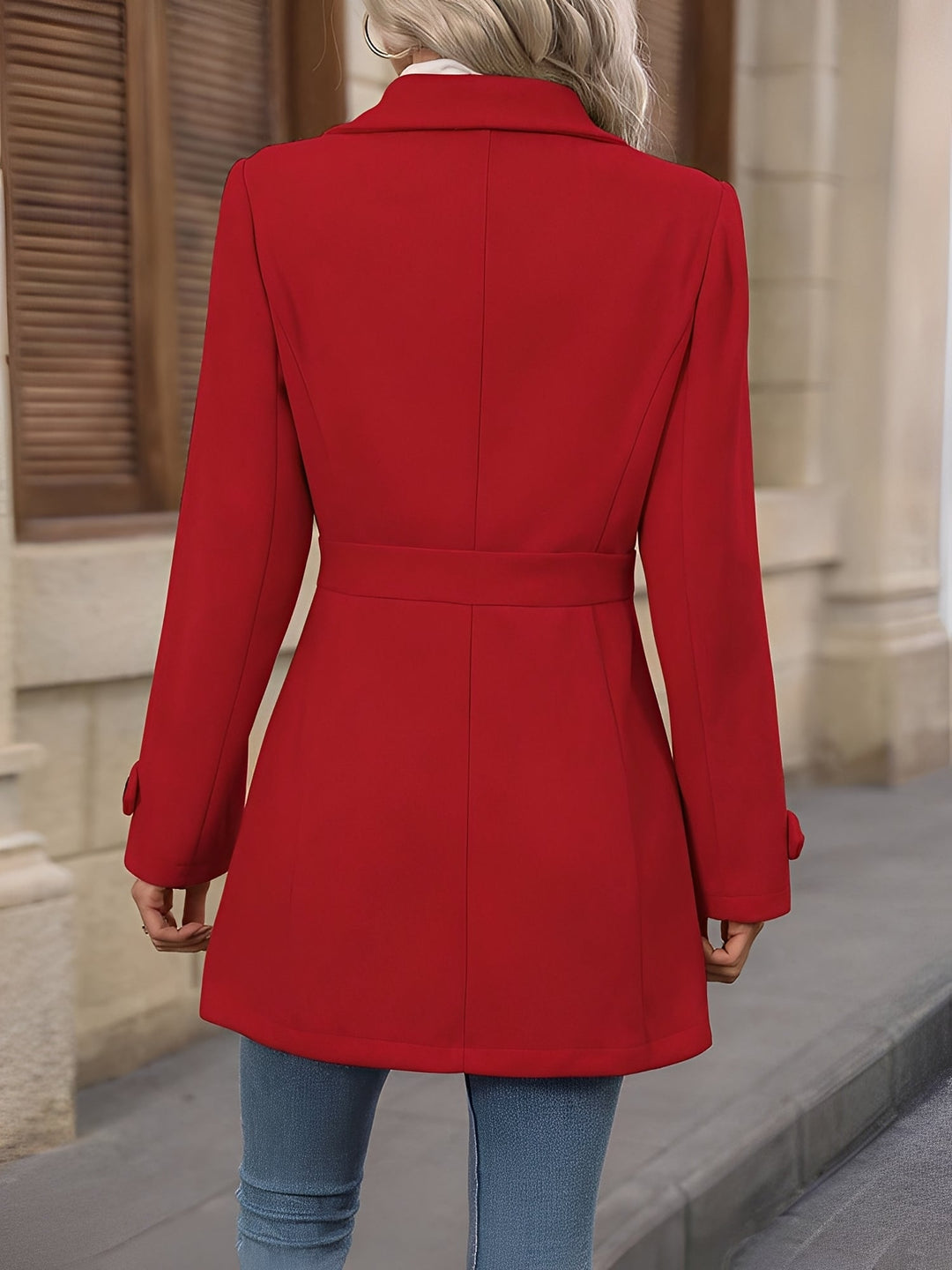 Salome – Longline Button-Front Trench Coat for Women