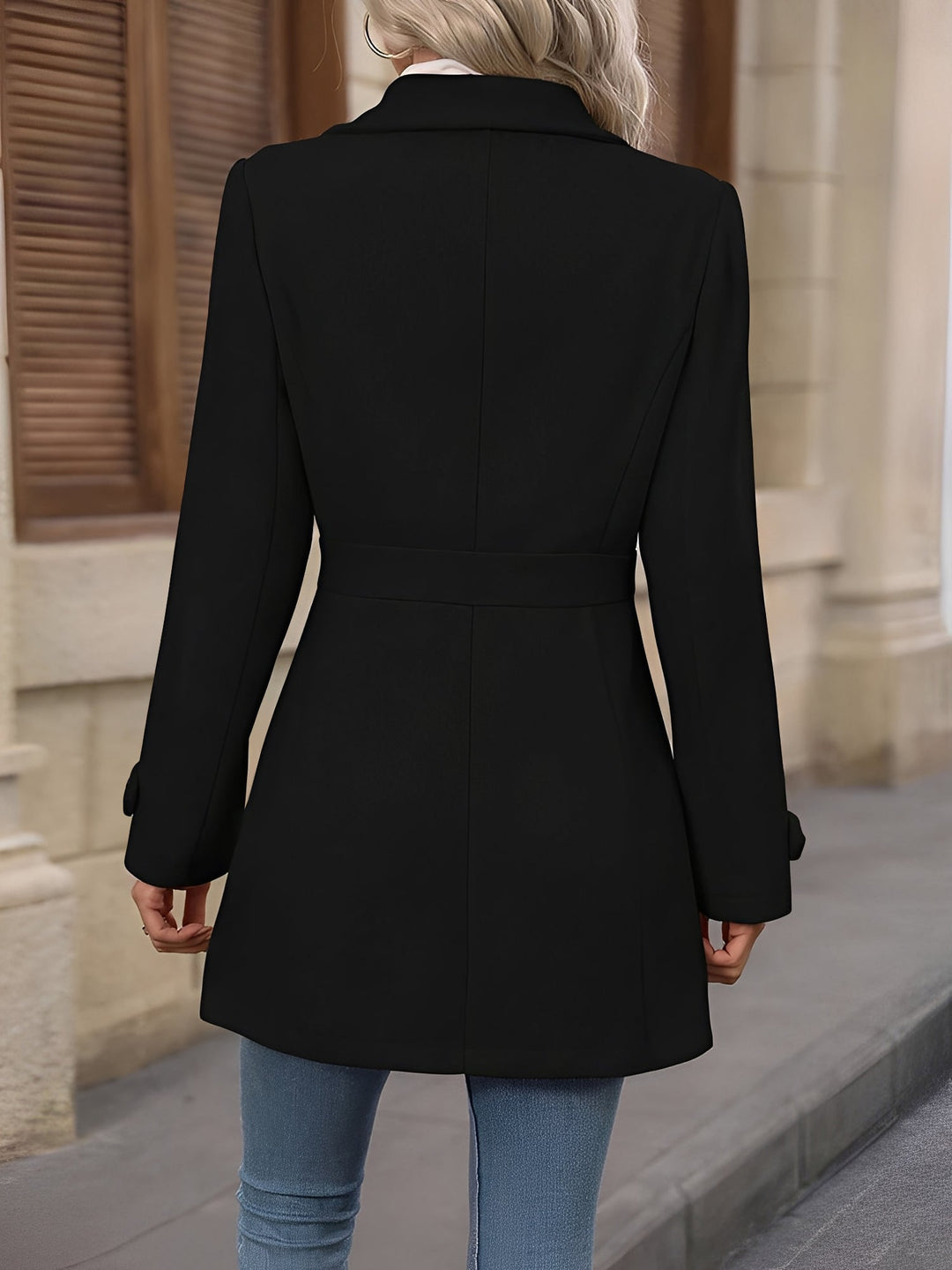 Salome – Longline Button-Front Trench Coat for Women
