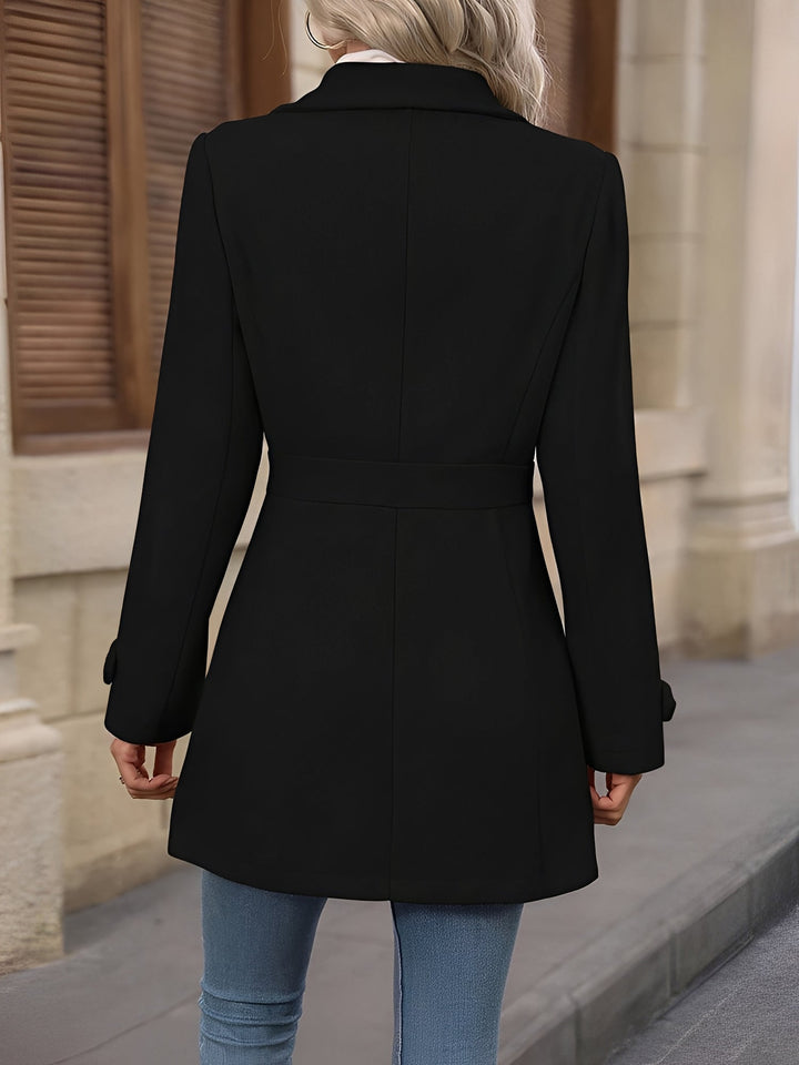 Salome – Longline Button-Front Trench Coat for Women