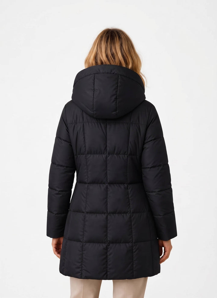 Venetia – Hooded Long Puffer Coat for Women