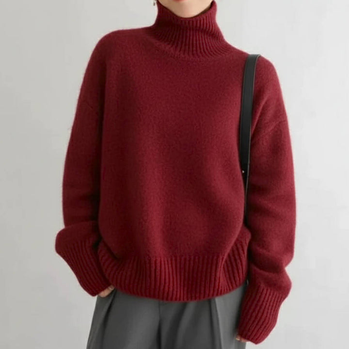 Jana – Oversized Turtleneck Sweater for Winter
