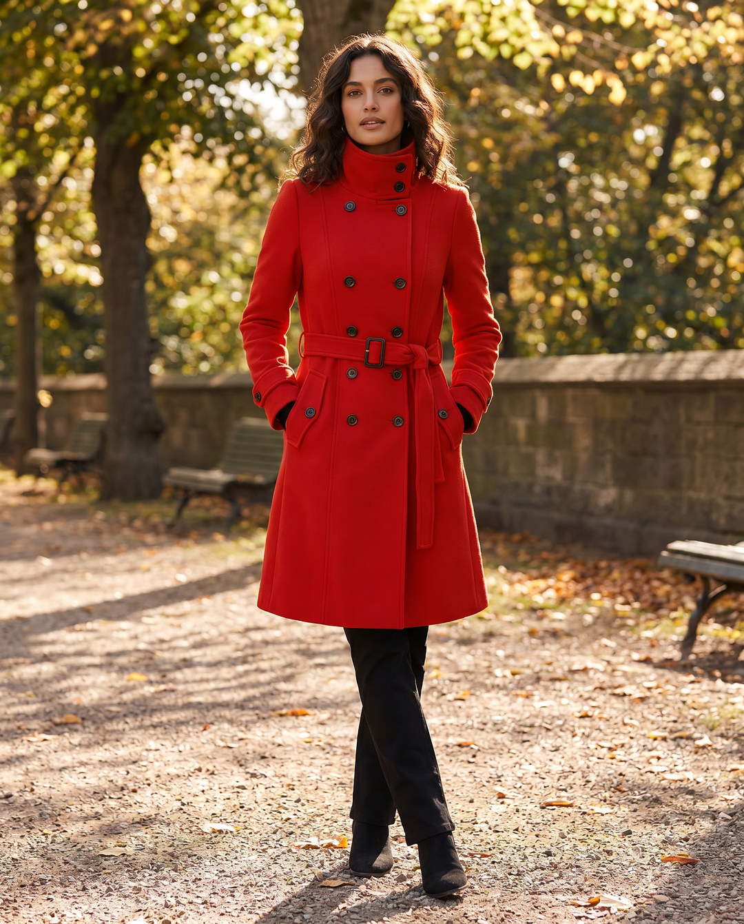 Mariposa – Belted Double-Breasted Trench Coat for Women