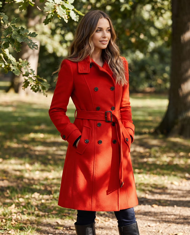 Mariposa – Belted Double-Breasted Trench Coat for Women
