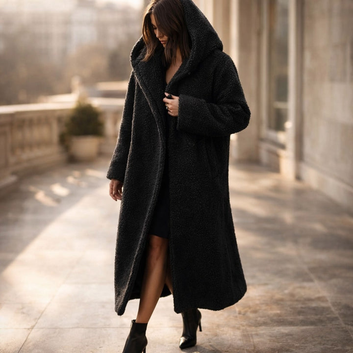 Ameera – Hooded Teddy Bear Coat for Women