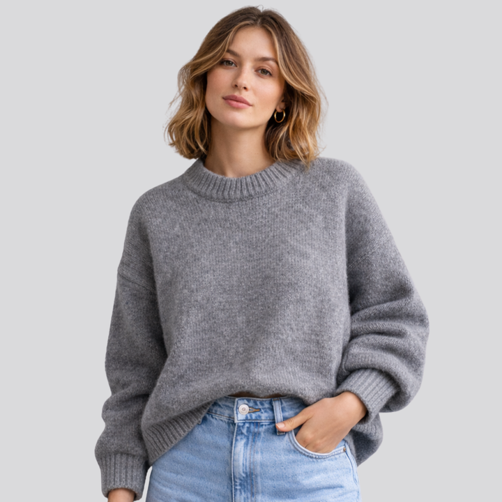 Georgiana – Mock Neck Oversized Sweater for Women