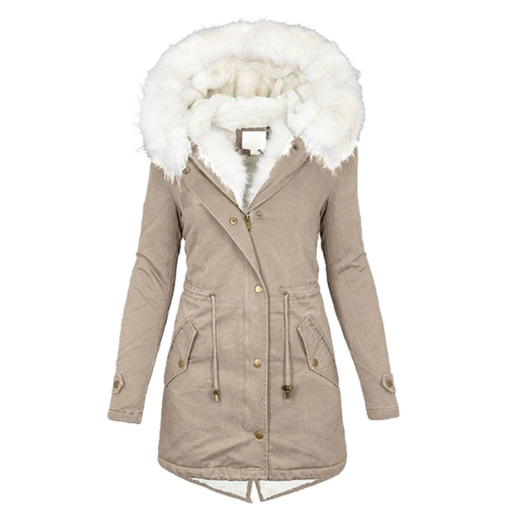 Selma – Fur-Look Collar Parka Coat for Women