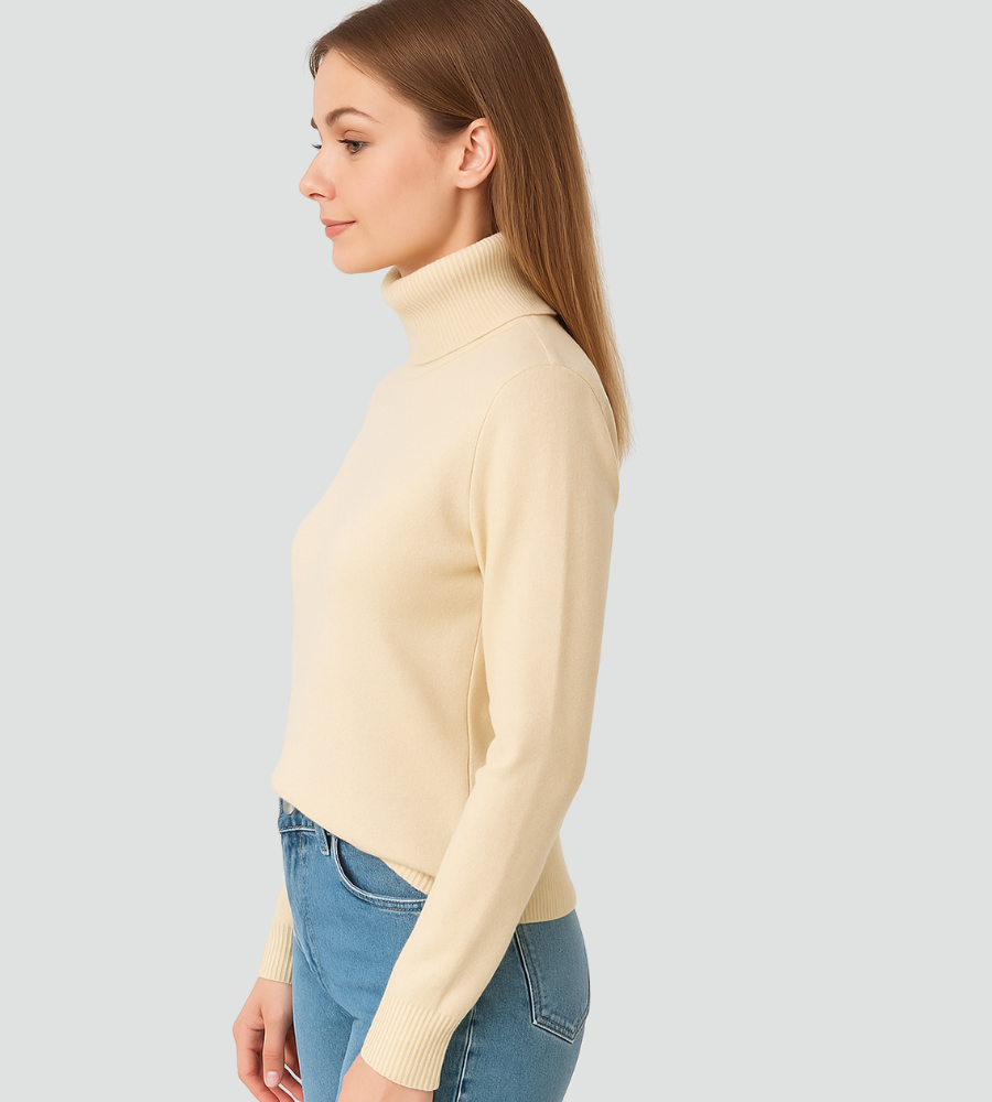 Jaylene – Fitted Turtleneck Sweater for Women