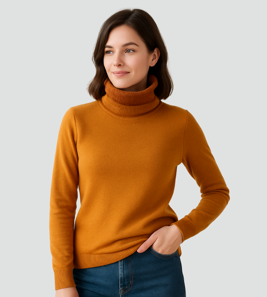Jaylene – Fitted Turtleneck Sweater for Women