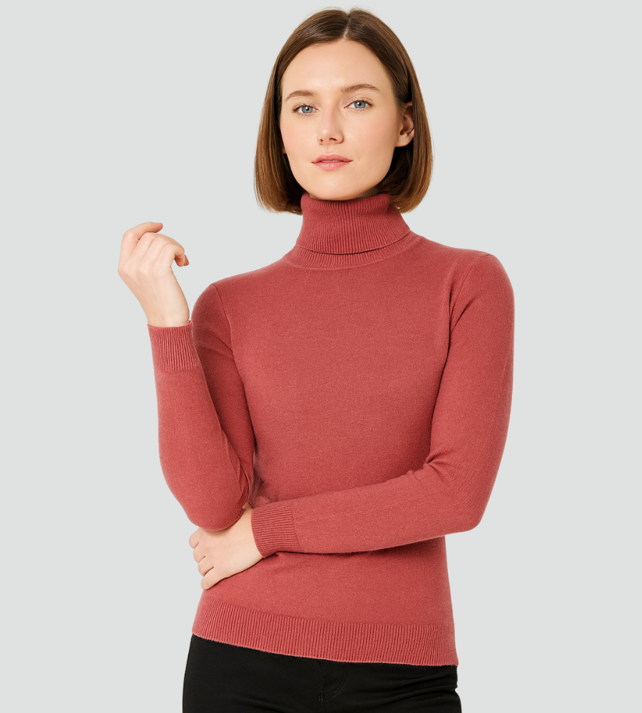 Jaylene – Fitted Turtleneck Sweater for Women